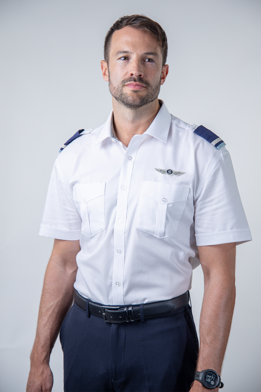 Men's Short Sleeve Aviator Shirt