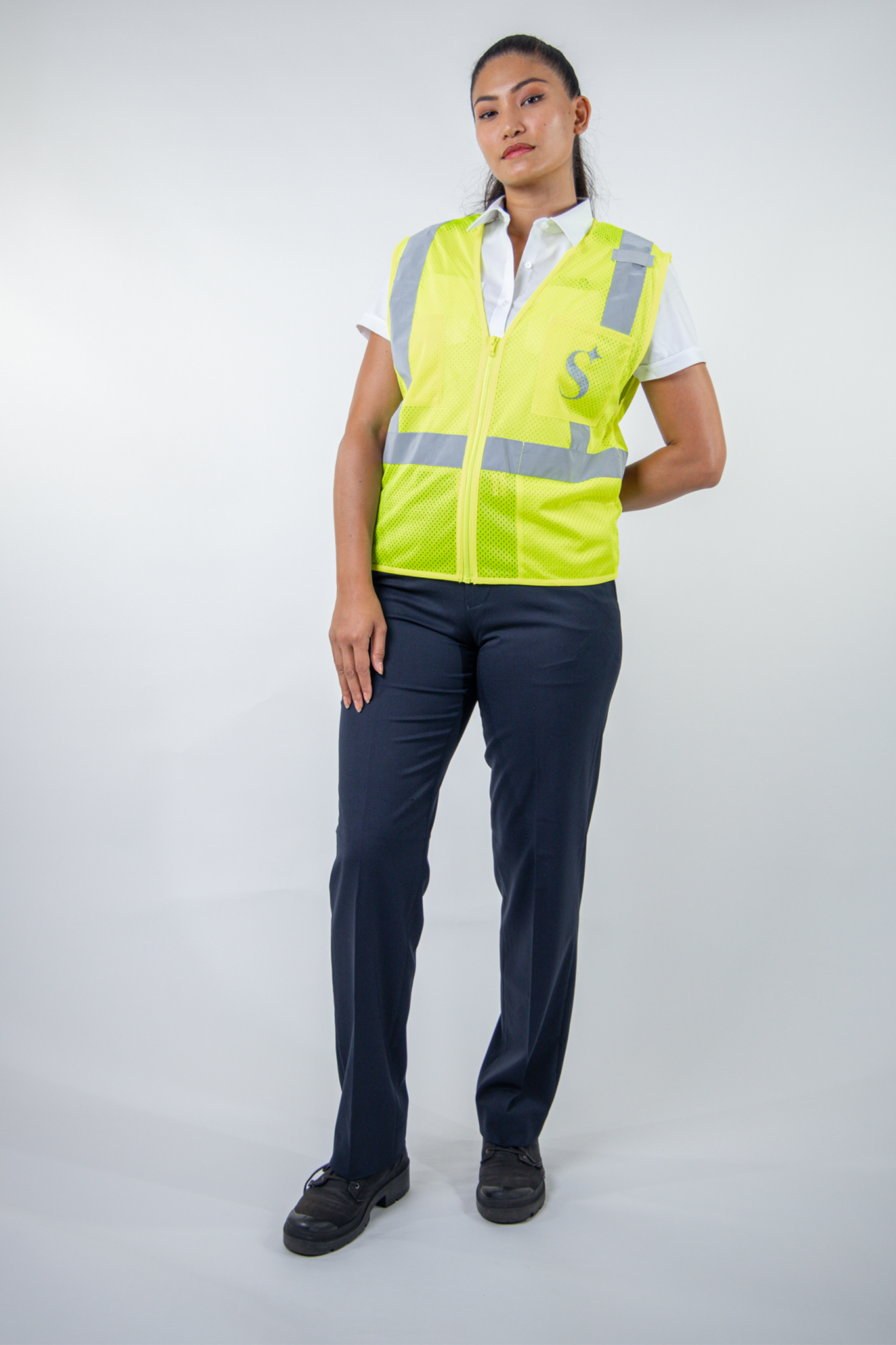 Yellow Cornerstone Class 2 Zippered Vest
