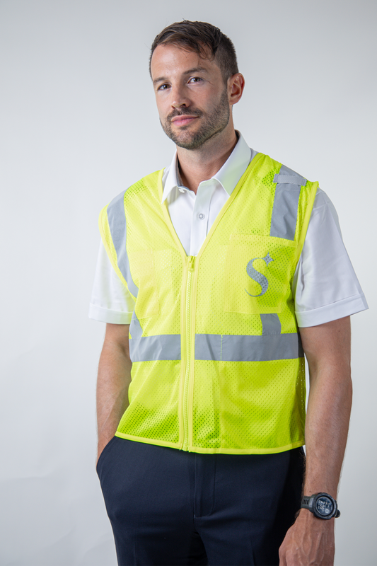 Yellow Cornerstone Class 2 Zippered Vest